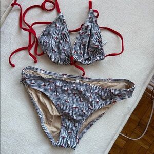 J Crew sailboat bikini
